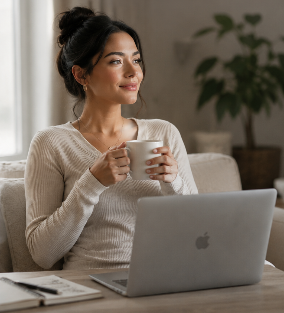 Glowing AI clone of a creator with neon circuit patterns